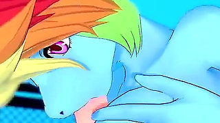 Rainbow Dash Gives Blowjob in POV - My Little Pony Friendship Is Magic Hentai Parody