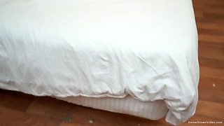 Busty chick with short hair gets pounded by a big dick