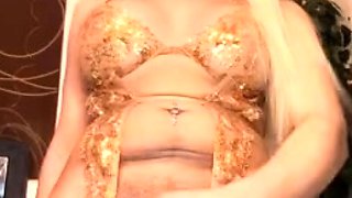 Ravenbabe Standing Masturbation In Sexy Dress