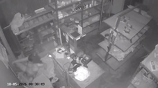 Cheating in a dark place with an ex-girlfriend, it turns out that there is a hidden camera.