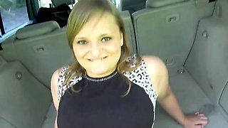 Energised milf with curvy body fucks her boyfriend in the car trunk