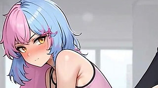 Waifu Secretary POV - Latina & Colored Hair Office Close-Up Teasing (1m Teaser)