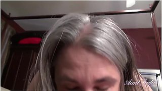Aunt Judys In Your Mature Step-auntie Grace Gives You A Good Morning Blowjob (pov)