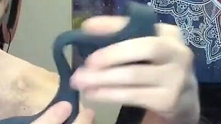 Anal toy prostate massager vibrator with penis ring unboxing