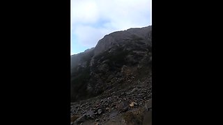 Public Blowjob at Glacier - Amateur Babe Caught in the Cold