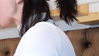 I Couldn't Refuse My Horny Neighbor to Help Him. MILF Mouth Fuck and Oral Creampie
