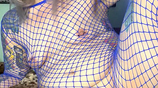 Fishnet Fantasy Masturbation Fun
