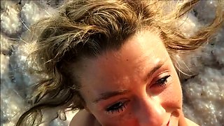 Deep Sea Oral Adventure: Blonde Babe's Blowjob at -420m Alti