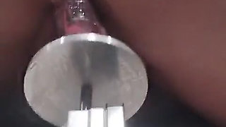 POV View of Behind My Fucking Machine Stretching My Pussy