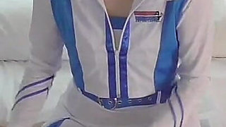 Mayu No57 Shaved, Deepthroat, Lace Queen Cosplay, Restraint Tape, Squirting,, Cum Drinking