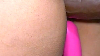 This Mom Has a Deep, Shaved Pussy; She Could Handle a Huge Black Dildo.