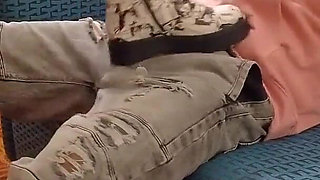 Foot fetish - Japanese boots