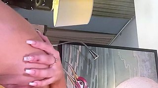 Hot blonde glamour babe solo plays to pleasure her hot body