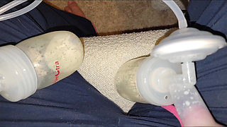 Breast Pumping My Lactating Breasts