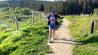 Hot Girl Flashing Natural Tits in Public Compilation