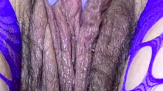 Extreme Upclose Huge Labia Tease & Masturbation