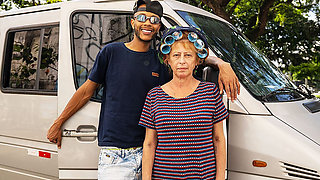 Granny Asshole Destroyed by a Monster Cock