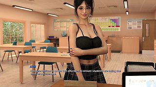 Race of Life - Brunette College Teacher Wants to Come to Her House and Give Her a Good Fucking