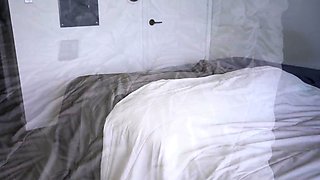 Step Son caught Step Mom masturbating and tricked her by