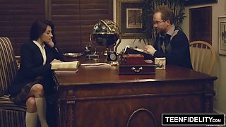 TEENFIDELITY - Schoolgirl Michelle Taylor Creampie Sex Ed