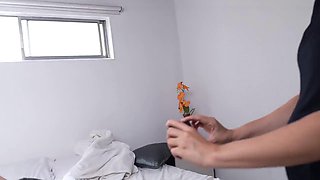 Busty Pregnant Latina College Student Alicia Trece Pounds Her Big-Ass Stepbrother Doggy Style and Swall