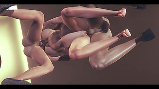 Genshin Impact Hentai - Lumine Titjob and Threesome - Japanese Asian Manga Anime Game Porn