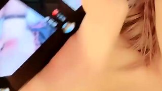 Close up anal toying