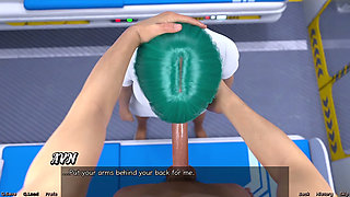 Stranded in Space - Hot Busty Doctor Deepthroats My Big White Cock. She Has No Gag Reflexes