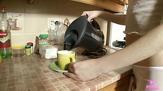 Lustful dame at amateur trailer