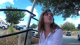 Skye Blue - Pantyless Outdoor up the Skirt