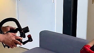 Femdom Strapon & Slave Training - I Order My Cameraman to Ejaculate on Her Face - French Pegging