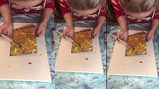 In Big Eyeglasses Asmr Acrylic Art Bloom in the Mist Part 1