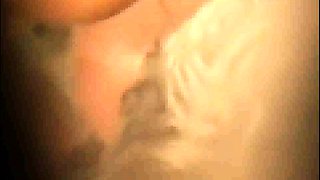 stepmom fingers in bath (Peeping through keyhole)