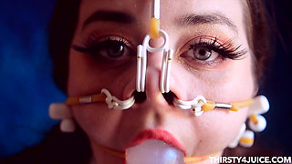 Hucow Maid Nose Hooks and Gag Talk