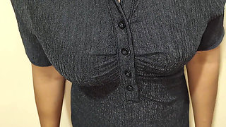 Telugu Anu Aunty in Black Dress Next Level Fucking