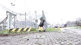 Crazy outdoor pissing session with a flexible girlfriend Mini Mitzi X