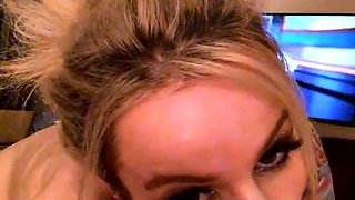 Mexicana blowjob with her big boobs