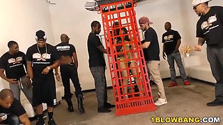 Rough big black cock Face Fucking with Gabriella Paltrova