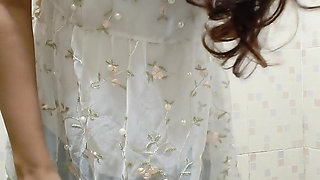 Sassy Riya #1 Bathroom Show Sexy Bra