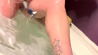 Shaving Pussy & Legs, Erotic Sensual School Teacher