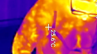 First Time Locked in Chastity Belt! Thick BBW Ass Fingered Deep Then Stuffed with 2 Huge Butt Plugs Thermal POV