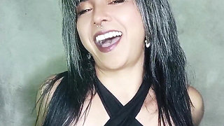 Sensual Black Suit Smoke Tease - Topless Seduction