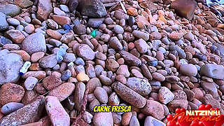 Beach Fantasy - Blonde & Brunette (pov)