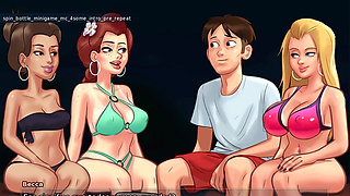 Cheating girlfriend of Summertime enjoys good sex with her friends - Summertime Saga