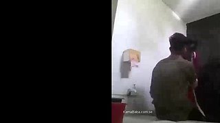 New Instagram Viral Risky Office Sex: Government Employee in Red Suit Bathroom Quickie