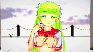 Anime porn, iruma kun hentai, big boobs
