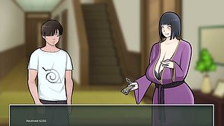 Big Tits Hinata washing my back - Konoha Milfs part 5