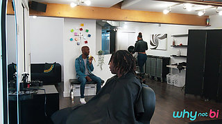 Whynotbi - Bi Threesome at the Barbershop, Lets Suck Some Bbcs