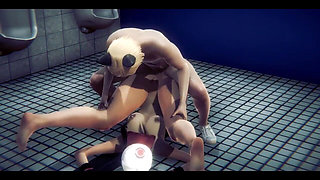 Pokemon Hentai - Hilda Sex in Toilet Full - Japanese Asian Manga Anime Film Game Porn