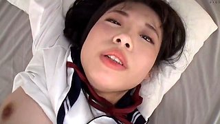 Japanese Teen In Uniform Banged Sideways